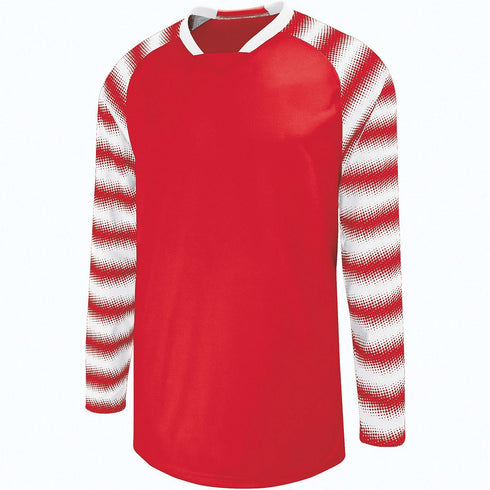 Russell Athletic Youth Prism Goalkeeper Jersey (324361), Color 'Scarlet/White'